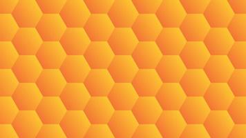 diseño hexagonal degradado naranja vector