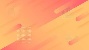 Red and orange gradient dynamic rounded shape design vector