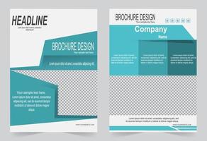 Annual report cover template set. vector