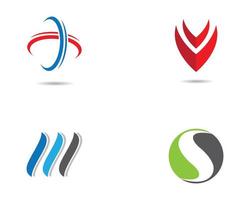 Business finance logo symbol set  vector