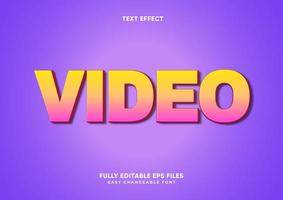 Pink and yellow gradient text effect vector