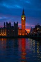 London. Big Ben clock tower. photo