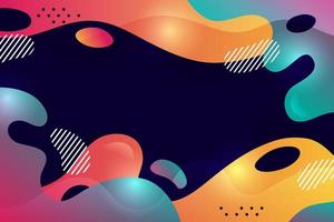 Abstract Modern fluid social media banner vector