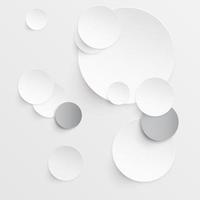 Fondo de círculo blanco gráfico abstracto círculo moderno vector