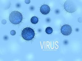 Microscopic virus infection spreading background vector