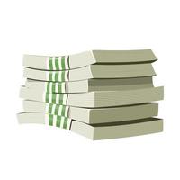 Bundle of cash vector