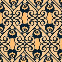 Floral Curves and Swirls Design Vector