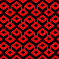 3D Square Cubic Box Pattern Background vector