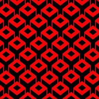 3D Square Cubic Box Pattern Background vector