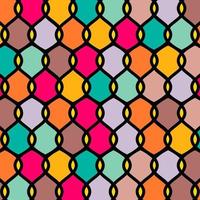 Bright And Colorful Abstract Vector Seamless Pattern