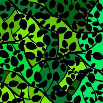 Leaf Pattern Design vector