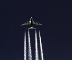 Boeing Airbus A380 inflight from London to Los Angles photo