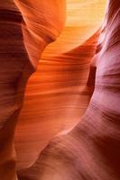 Sandstone waves and colors inside iconic Antelope Canyon photo