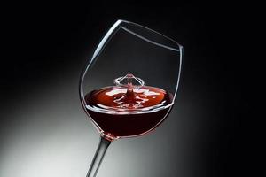 red wine drop Liquid Art photo
