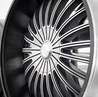 Close up of rims car alloy wheel. photo