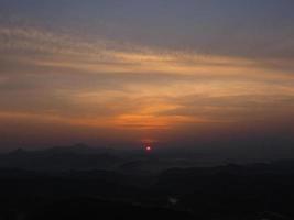 Sunrise at Great Wall of China