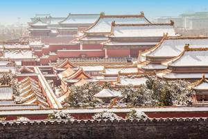 The Forbidden City in winter,Beijing,China photo