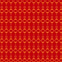 Red and Orange Pattern with Round Shapes vector