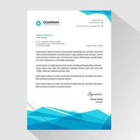 Business letterhead with transparent polygons vector
