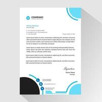 Business letterhead with circles in corners vector