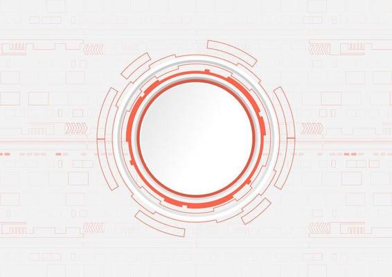 Orange circle technology design with copyspace