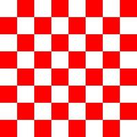Red and white checker pattern vector