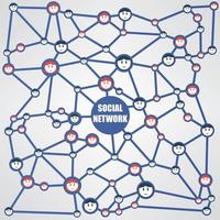 Social Network Workflow Vector