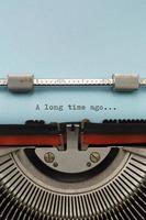 máquina de escribir vintage foto