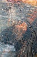 Trucks in Super Pit gold mine Australia photo