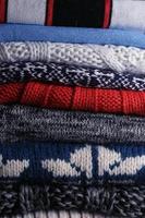costura textura suéter de lana tejer foto
