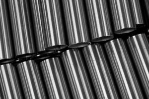 tubo redondo de metal abstracto foto