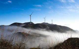 Wind power plant photo
