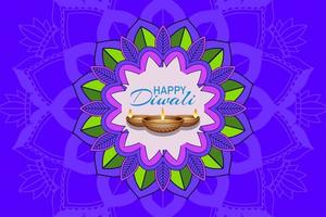 Purple Diwali Festival Background vector