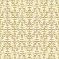 Seamless gold decorative damask pattern vector