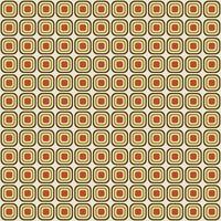 Retro mod rounded square seamless pattern vector