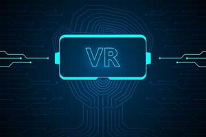 Virtual reality technology interface HUD vector