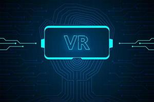 Virtual reality technology interface HUD vector