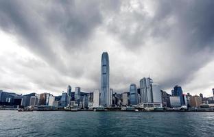 Yacht Hong Kong city buildings photo