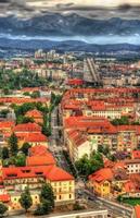 Vista de Liubliana desde el castillo - Eslovenia foto