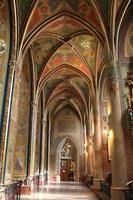 Interior of gothic revival basilica
