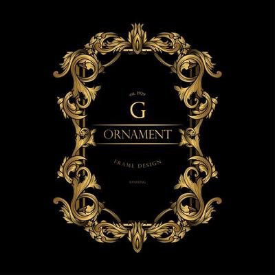 Luxury G Frame with Gold Ornament