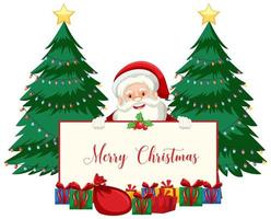 Christmas theme with Santa  vector