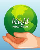 Día mundial de la salud vector