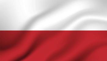 bandera de fondo de polonia vector