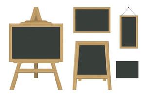 Set of blackboard in different sizes vector