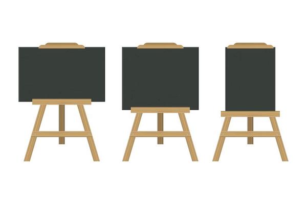 Blackboard easel set