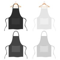 Kitchen stylish apron isolated on white background vector