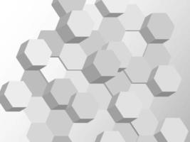 Hexagonal background in gray tone vector