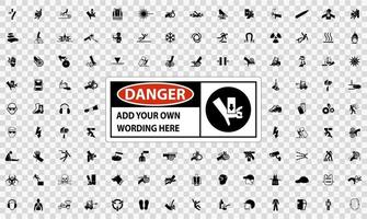 Symbol Safety Sign Danger lable vector