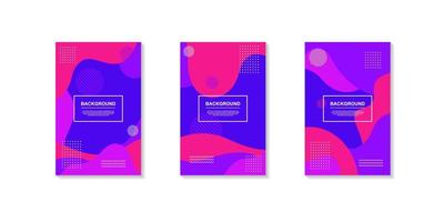 Dynamic creative backgrounds with bright geometric shapes vector